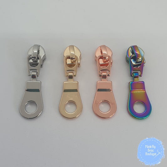 #5 Donut Metal Zipper Pulls