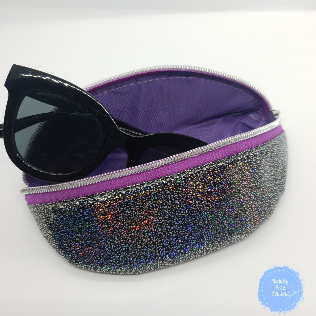 Black Holographic Glasses Case