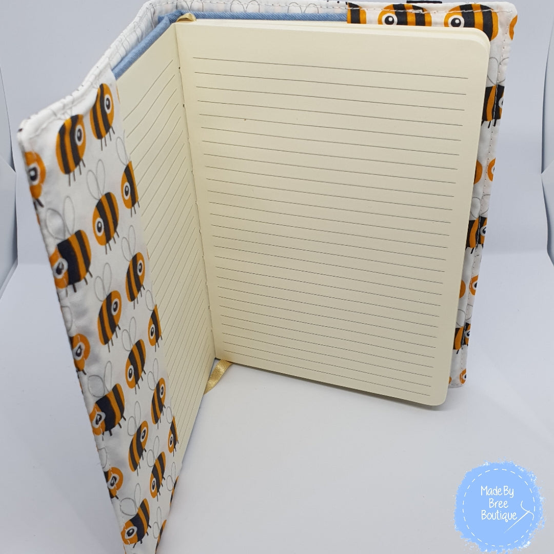 White Bee Covered Notebook