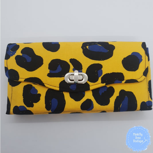 Yellow Leopard Print Wallet